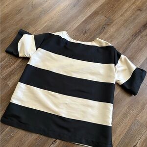 Dries Van Noten Spring 2017 Runway White & Black Silk Shirt